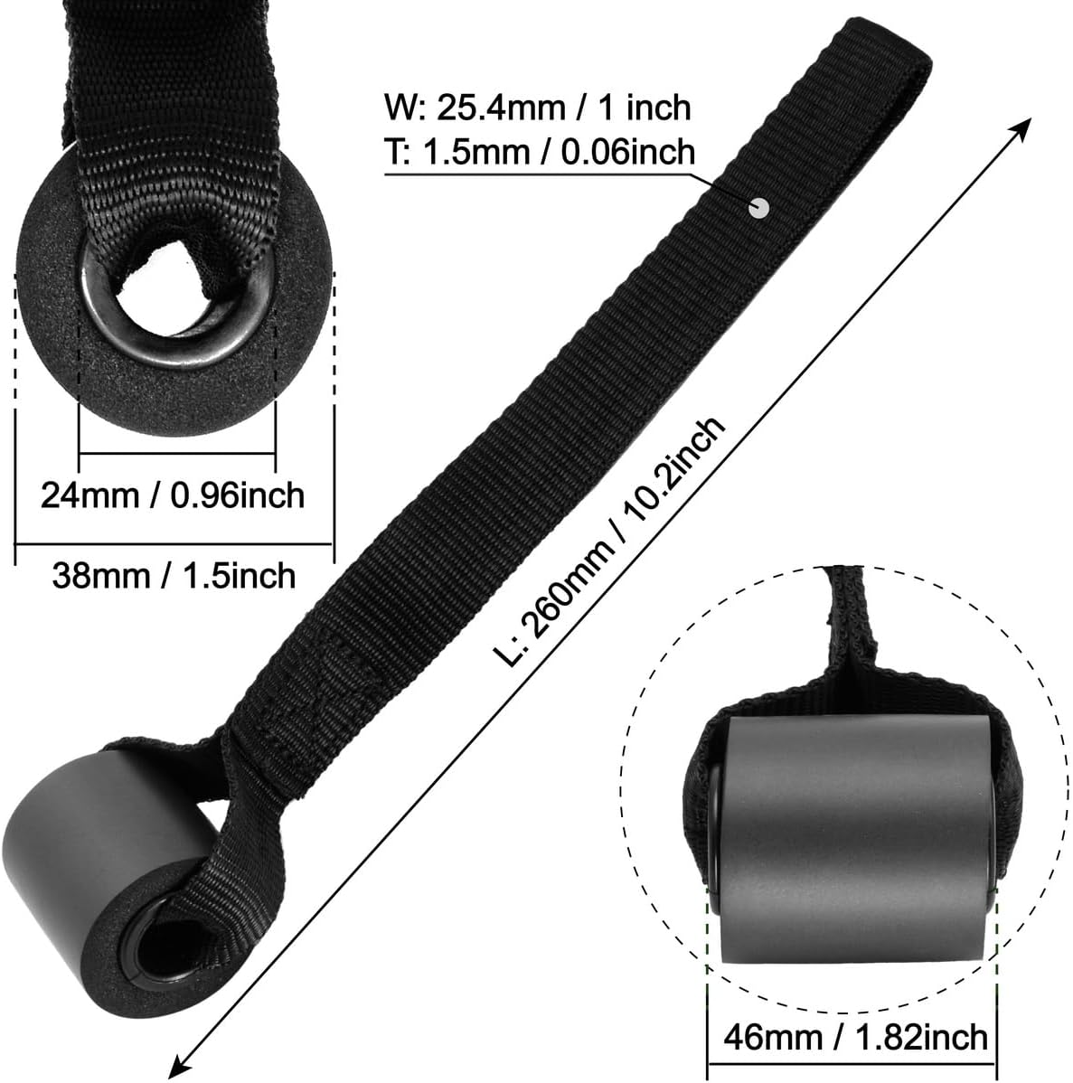 Resistance Loop Exercise Bands for Home Fitness & Strength Training - Elastic Workout Bands for All Ages