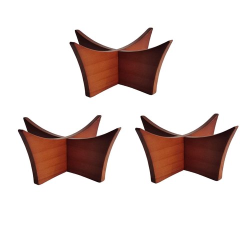 ZHU YU CHUN 3 PCS Wooden sphere stand, basketball and football stand, volleyball and rugby sports ball storage rack, trophy autograph souvenir display rack(wooden)