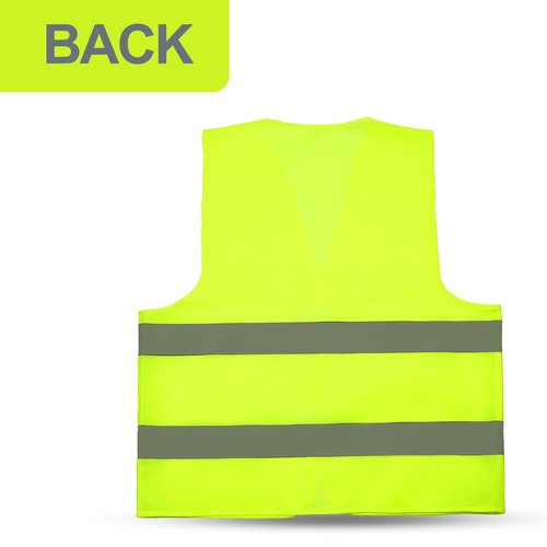 GOOFIT High-Visibility Children's Safety Vest Yellow Reflective Vest Breathable Universal Size Protective Vest for Boys and Girls Pack of 3
