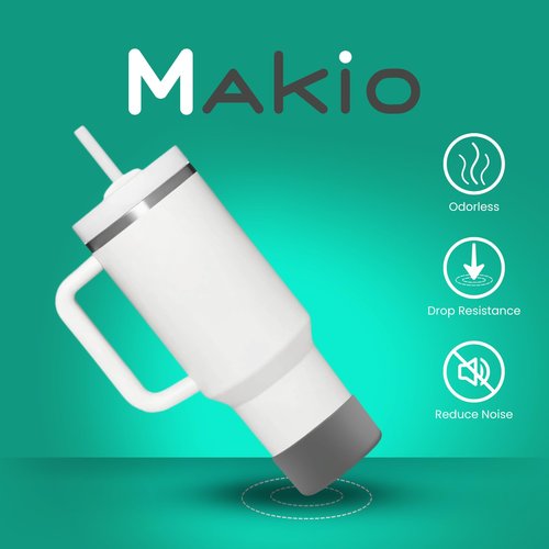 MAKIO - Protective Silicone Boot Cup Compatible with Stanley 30oz 40oz Quencher Adventure or Tumbler Unique Designs Keep Your Style Anti Noise & Anti Scratch (Camouflage)