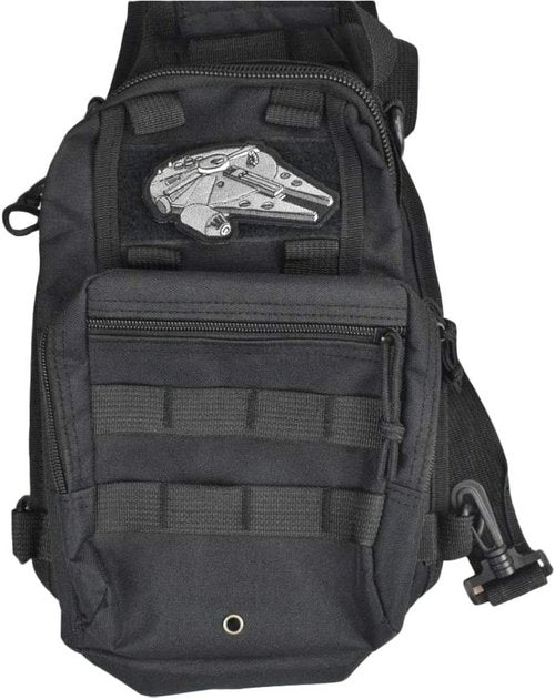 Jadedragon Embroidered Morale Hook Fastener Tactical Patch (Black R)