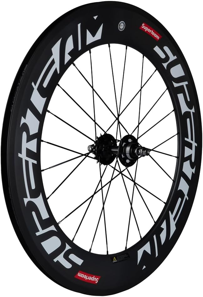 Superteam 88mm Carbon Clincher Fixed Gear Bike Wheelset 23mm Single Speed Wheel