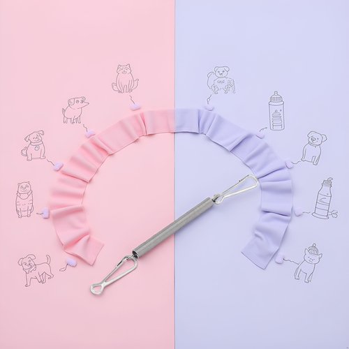 2 Clips Stainless Steel 3.1 Inch Silver Replacement Springs with Spring Fastening Water Drinking Bottle Medical Compression Garments for Rabbit Hamster Water Bottle Spring Clip, Rabbit Water Bottle