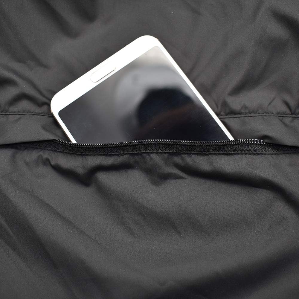 WOSAWE Men's High Visibility Cycling Wind Jacket Water Resistance Reflective Windbreaker