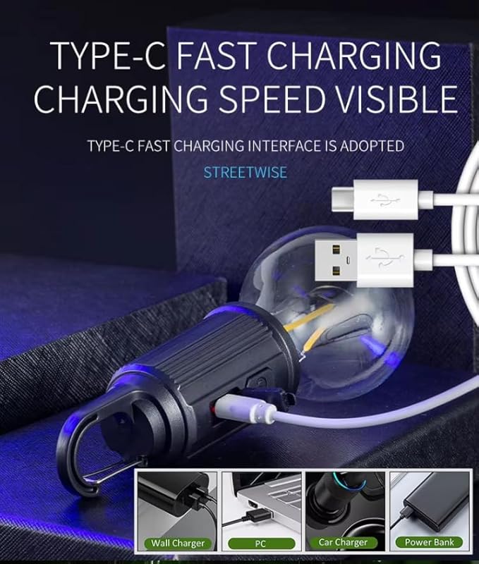 Camping Lights Rechargeable, Tent Lights, Camping Essentials, Flashlights for Camping with 3 Lighting Degree, Timer Function, Hand Camping Lantern for Hiking, Backpacking, Emergency Outage