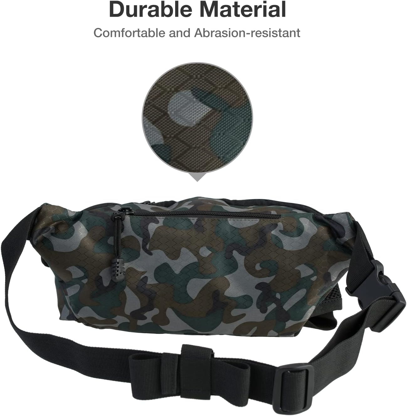 Piscifun Fishing Fanny Tackle Bag with Adjustable Waist Strap, Small Fishing Bag
