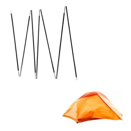 Tentilt Tent Poles Replacement 5/16", Pre-Assembled Black Aluminum Rod 109.4 inches 9.1ft, 7001 T6 Heated, 2 Poles Pack