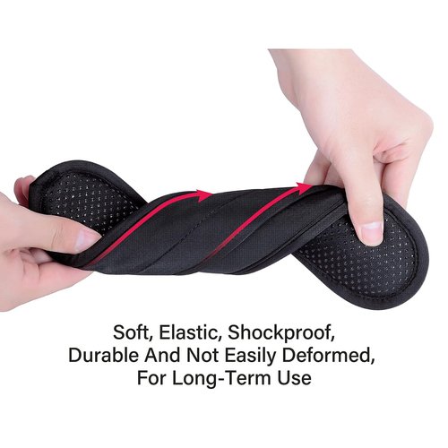 UOZL Universal Shoulder Pad for Bags Non-Slip Thick Enhance The Comfort and Stability of Shoulder Bags, Messenger Bags, Backpacks and Belts - Perfect for Outdoor Sports Enthusiasts(Black)