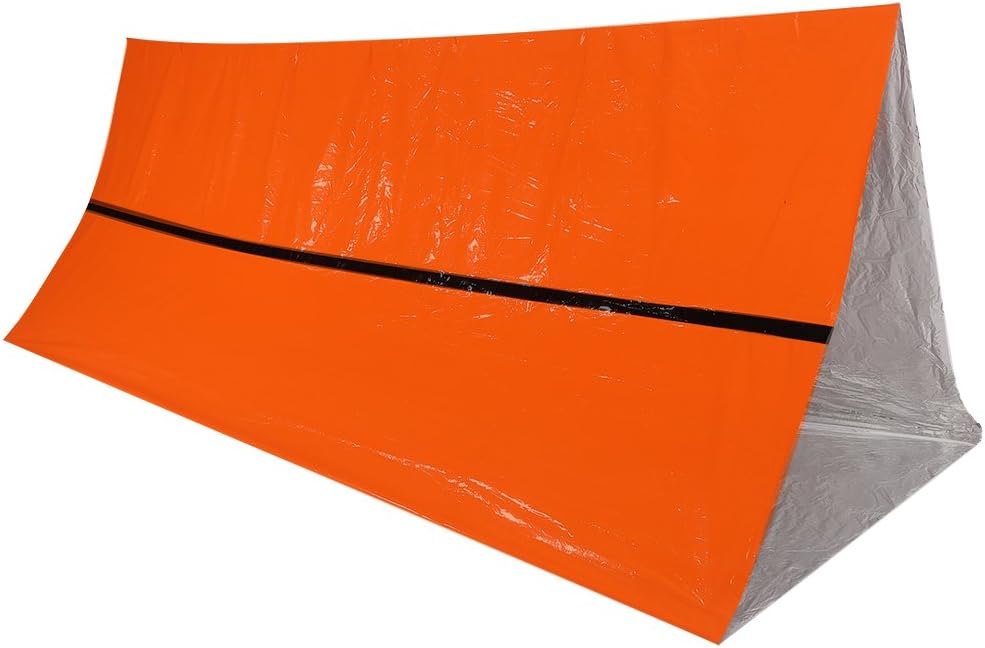 TOPINCN Emergency Thermal Blankets Thermal Shelter Foldable Military Survival Tent Gear Equipment for Earthquake Preparedness Kit Outdoors First Aid Kit