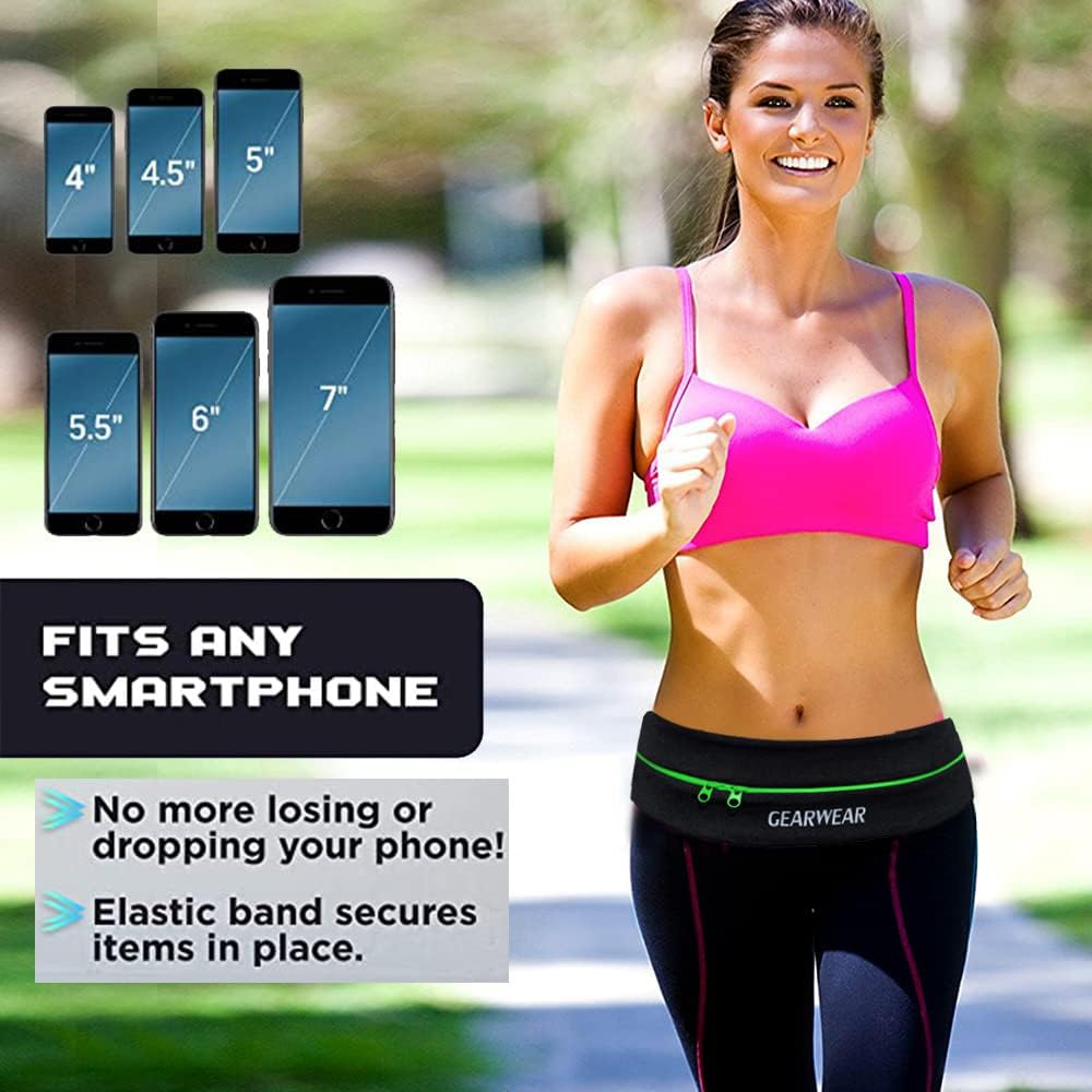 Running Phone Holder for Women and Men|Runner Running Belt Waist Band for Workout Fitness Walking Jogging Exercise Sport