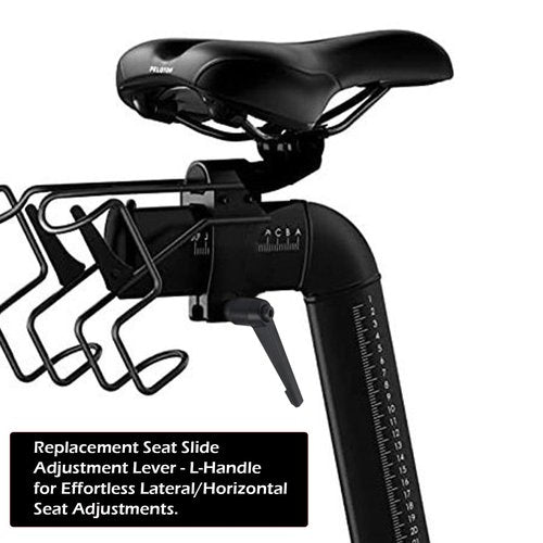 Exercise Bike Horizontal Seat bar Adjustment Lever Replacement parts for peloton Spin Bike Adjuster Handle, Alloy Adjustable Handle Accessories (black 2)