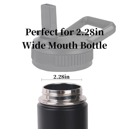UWSTE Straw Lid Replacement for Thermoflask Nalgene wide mouth bottle, Straw Lid Compatible with Bubba Trailblazer 40oz 32oz 24oz