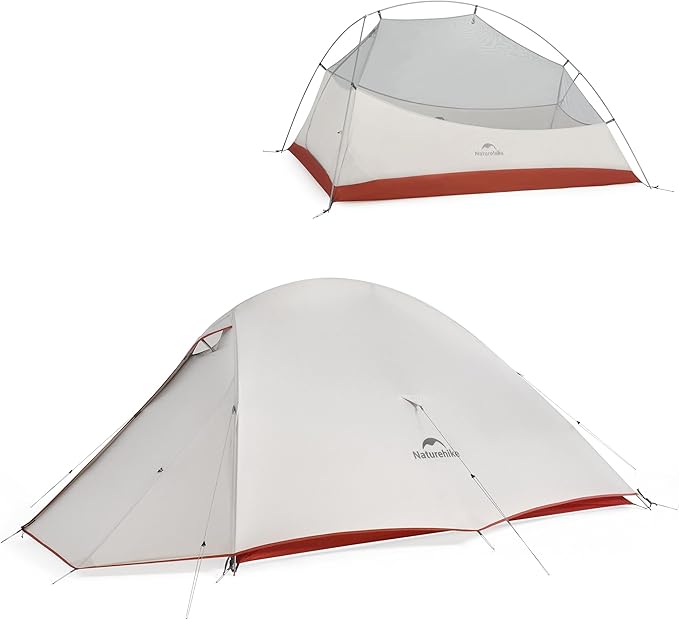 Naturehike Cloud-Up 2 Person Tent Lightweight Backpacking Tent with Footprint - Free Standing Ultralight Camping Hiking Backpack Tents Two Person Tent