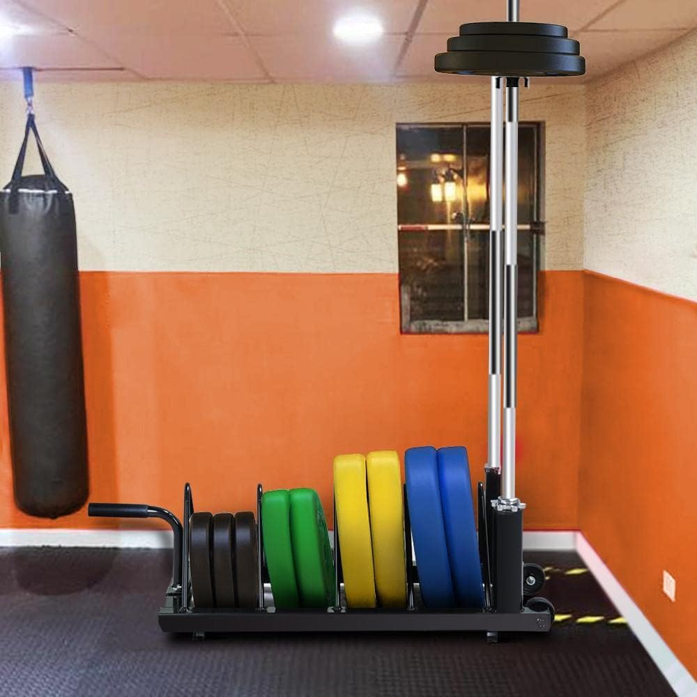 Yaheetech Barbell Bumper Plate Rack