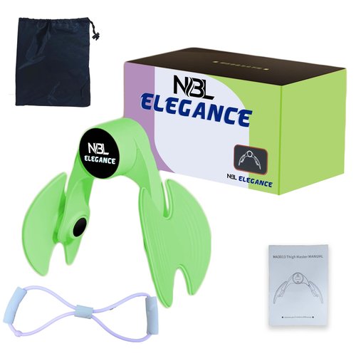 NBL ELEGANCE Thigh Master for Men/Women,Kegel Trainer,Pelvic Floor Muscle Exerciser with Resistance Band, Inner Thigh ,Arm & Hip Trimmer/Toner for Postpartum Recovery, Workout Equipment for Home & Gym