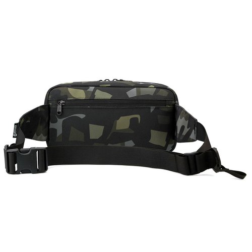 Adjustable Sling Bag for Men Women with Anti-theft Zipper,Multipurpose Crossbody Bags Chest Waist Belt,Water Resistant Fanny Pack Shoulder Hip Pack for Travel,Cycling,Work, Sport,Camo Green