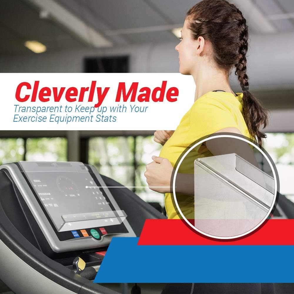 Treadmill Tablet Holder - Exercise Bike Reading Stand/Acrylic Book Holder for Ipad, Tablet, Magazines and Books (9 x 11 x 2.5)
