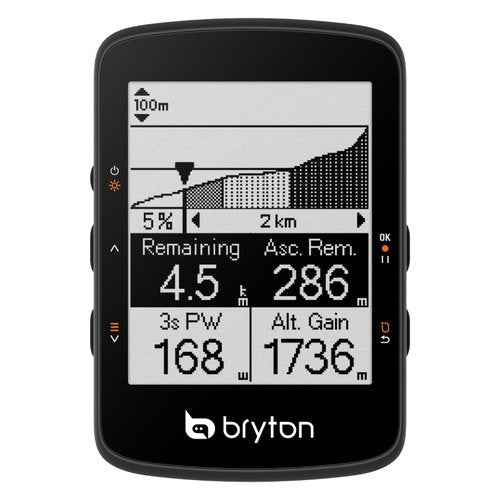 Bryton Rider 460 2.6 Inch LCD GPS Bike Computer Innovative Navigation Assistance, Compatible with E-Bike and Bike Radar, 32hrs Long Battery Life, Bluetooth ANT Waterproof