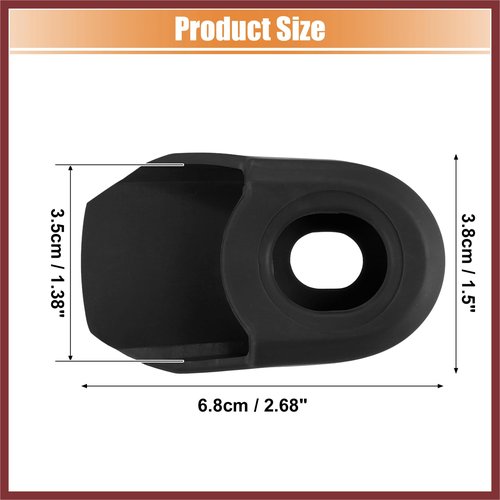 HEROFFIX 2pcs Soft Plastic Bicycle Cycling Crank Boot Protectors Mountain Bike Gel Sleeve Crank Arm Cover Protection Black Replace Parts