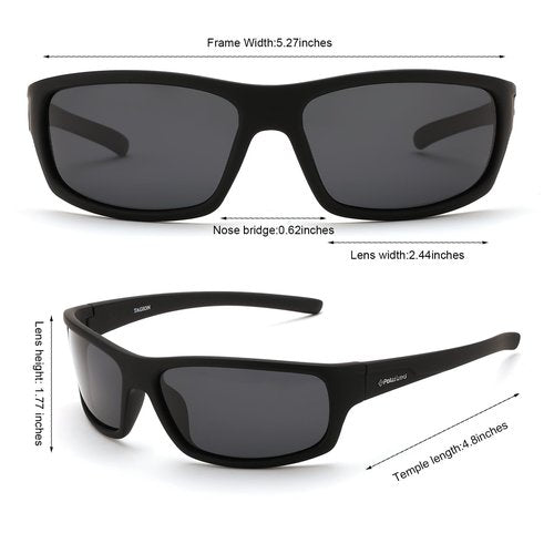 Karsaer Mar Polarized Sports Sunglasses,Ideal for Men and Women,for Fishing Running Kayaking Golf, UV Protection