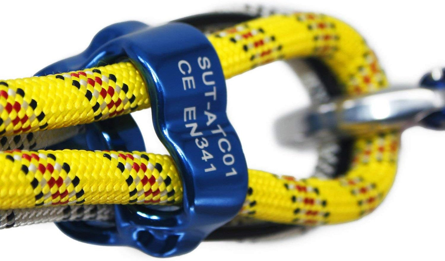 NewDoar Climbing Abseiling Belay Device ATC Rappelling Descender 25KN V-grooved Equipment