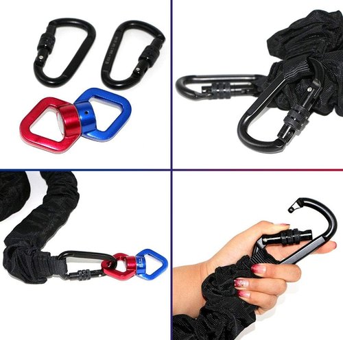 DASKING Pro Yoga Resistance Band - Heavy Duty Bungee Cord for Home Gym, Pilates & Agility Training (4 Weight Classes)