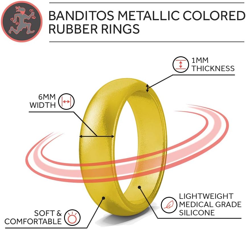 Rubberbanditz Silicone Wedding Rings | Comfortable, Stylish, Exercise Thin Bands