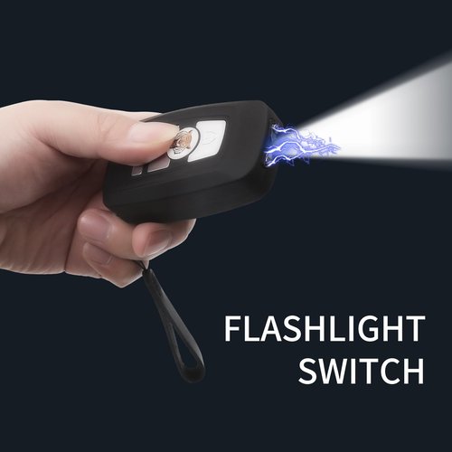 bybabz Mini Stun Gun with LED Flashlight,Rechargeable Stun Guns Self-Defense with LED Flashlight,Rechargeable Stun Gun for Woman