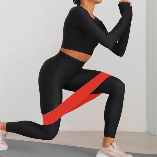 LIZIXUAN 5pc Set Resistance Straps Different Resistance Fitness Straps Full Body Exercise Strength Training Stretching Equipment Accessories