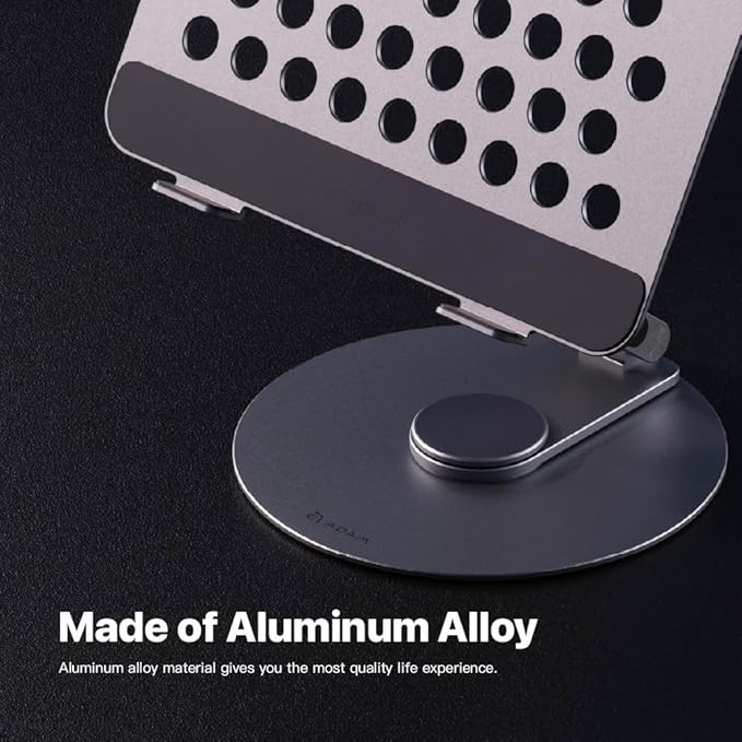 ADAM elements USB-C Stand 360 / Docking Station- HUB 360 USB-C 8-in-1 Aluminum Stand Hub for MacBook, iPad & Laptop Series
