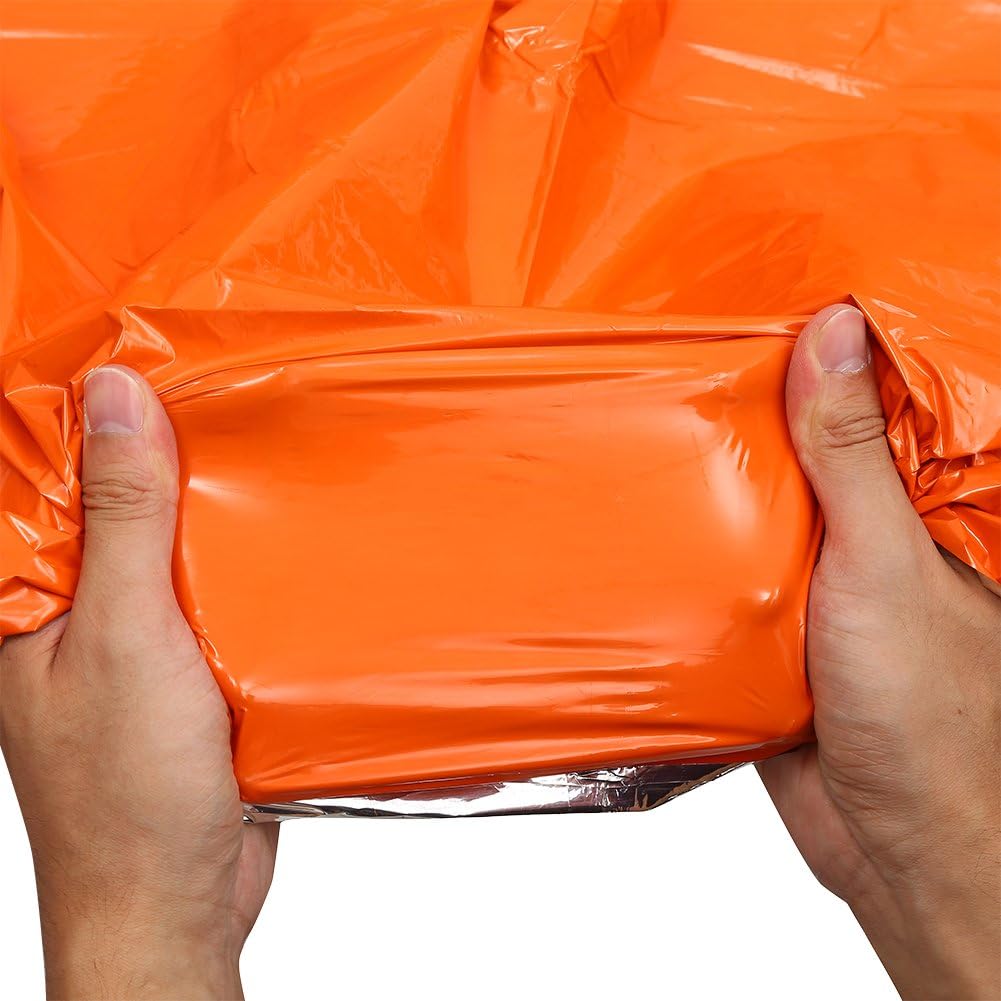 TOPINCN Emergency Thermal Blankets Thermal Shelter Foldable Military Survival Tent Gear Equipment for Earthquake Preparedness Kit Outdoors First Aid Kit