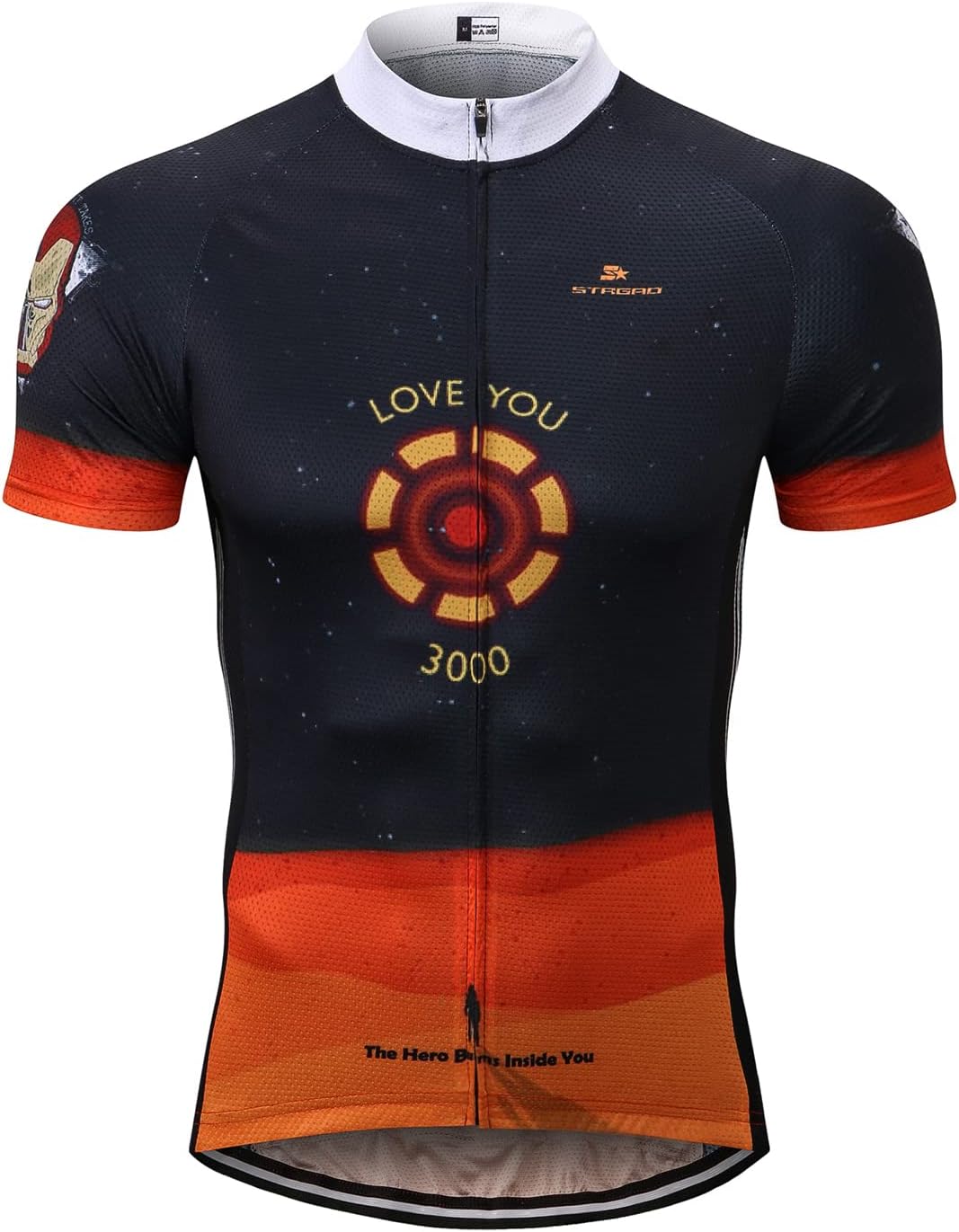 Strgao Men's Cycling Jersey Bike Short Sleeve Shirt