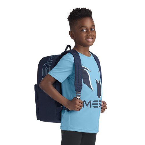 Messi Lifestyle Backpack, Bookbag with Pockets & Adjustable Straps, Dark Blue, One Size