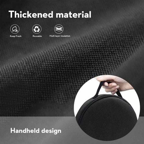 HGRTYXS Insulated Bag for Neck Cooling Tube,Cooler Bag for Neck Ice Ring,Cooler Bags Insulated Extend The Time to Keep Cool in the Heat (7.8 * 7.8 * 1.58 inch) ﻿