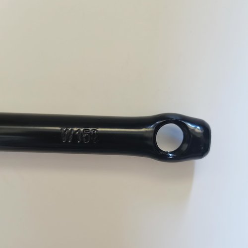ZZRSDAN One Piece Black Crankarm Set,Wide One Piece Bike Crank, Length of Arm:152mm/5.984"