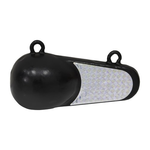 Extreme Max 3006.6967 Coated Keel-Style Downrigger Weight - 4 lbs. with Silver Flash
