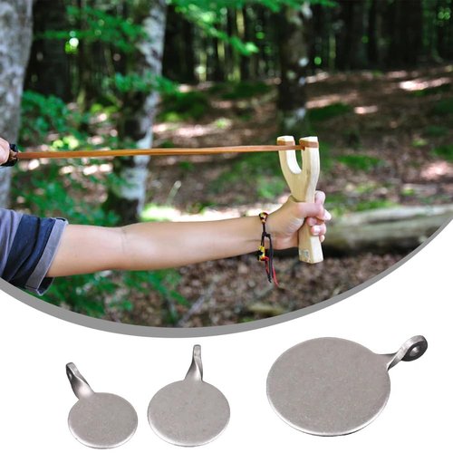 SquEqu 6 Pack Target Trap Targets Replacement Heavy Duty Metal Reset Target for Air Rifle Caliber Pellet Airgun BB Gun Bullet Target Box Shooting BB Air Pistol Slingshot Ammo Steel Balls Practice