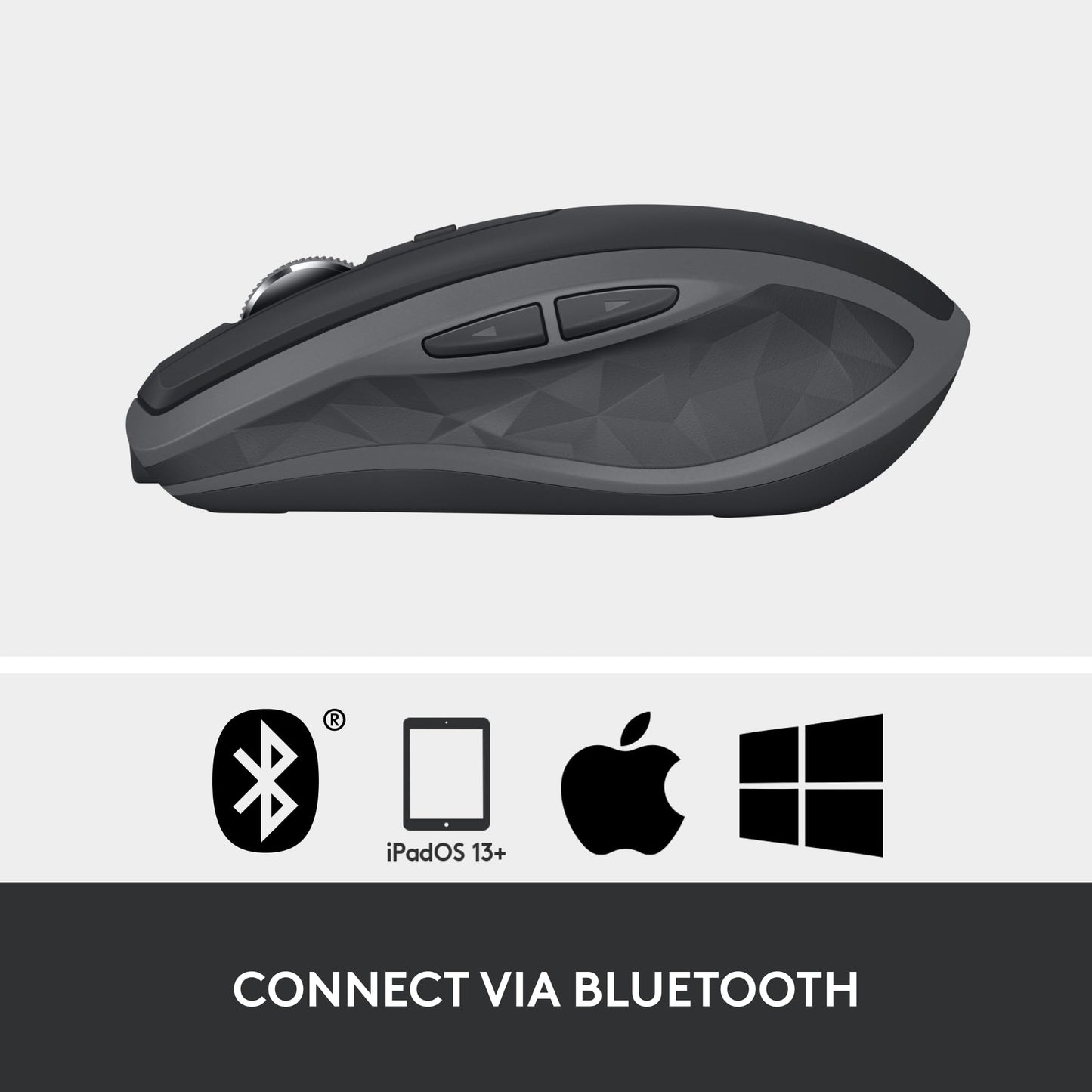 Logitech MX Anywhere 3S Compact Wireless Mouse, Fast Scrolling, 8K DPI Any-Surface Tracking, Quiet Clicks, Programmable Buttons, USB C, Bluetooth, Windows PC, Linux, Chrome, Mac - Rose