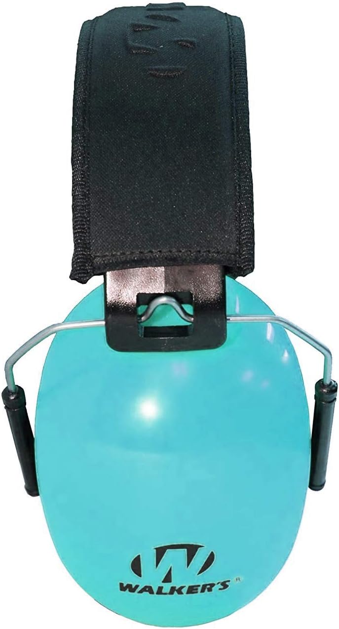 Walker's Dual Colored Passive Muff - Compact Folding Lightweight 26dB NRR Hunting Gun Range Shooting Hearing Protection Muff