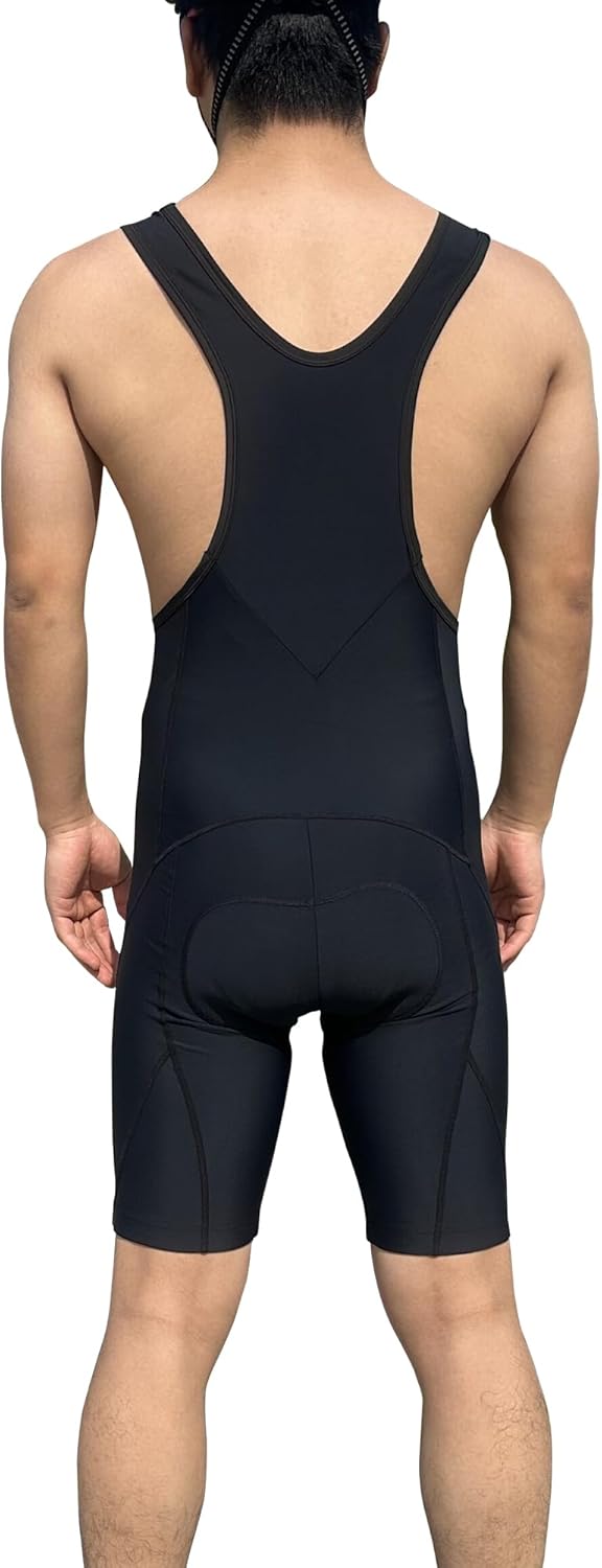 sponeed Cycling Bib Shorts Men Biker Bibs for Men Padded Breathable Racing Shorts UPF 50+