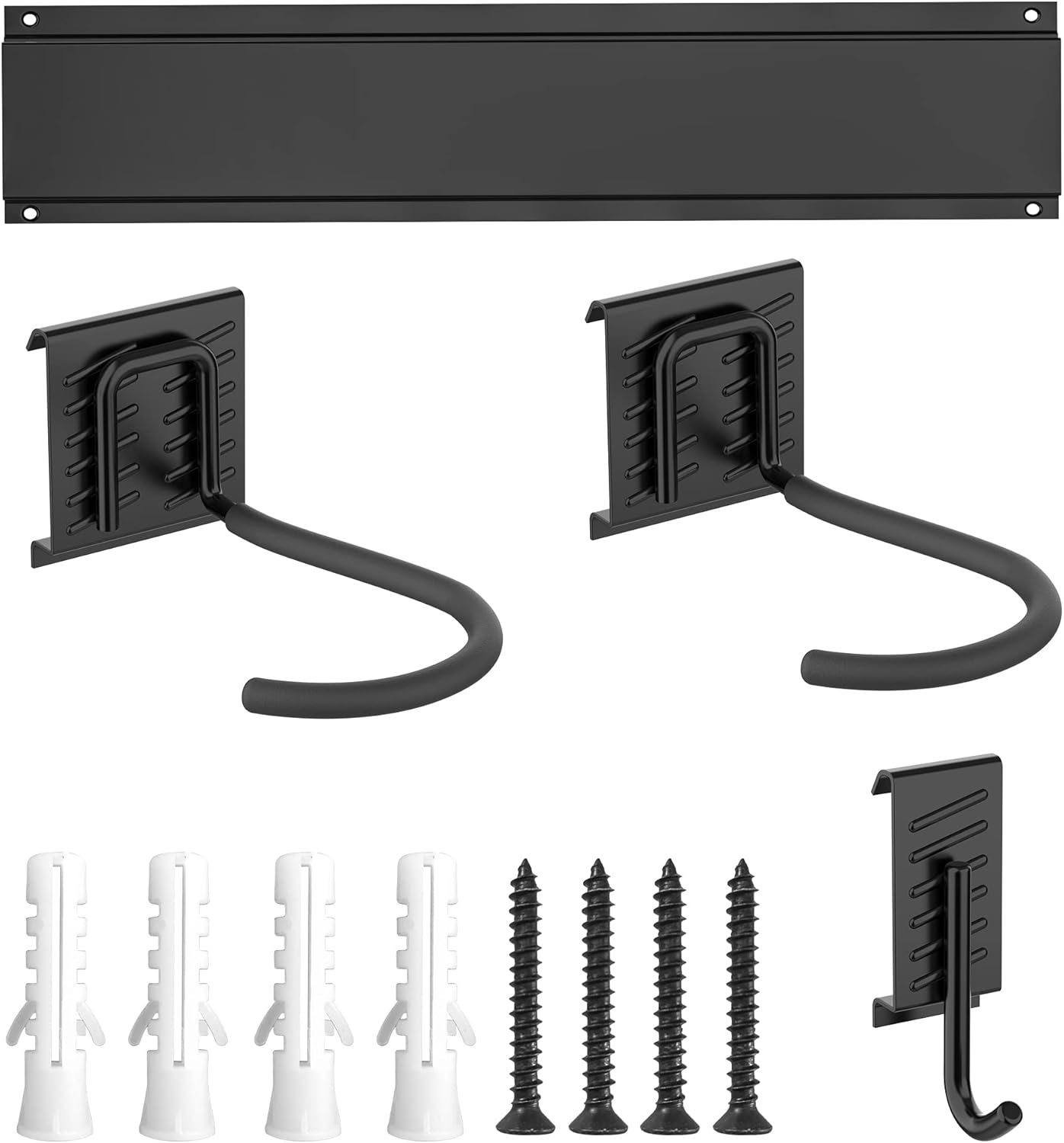 Ultrawall Stainless Steel Bike Storage Rack,6 Bike Storage Hanger Wall Mount for Home & Garage Holds Up to 300lbs, Black