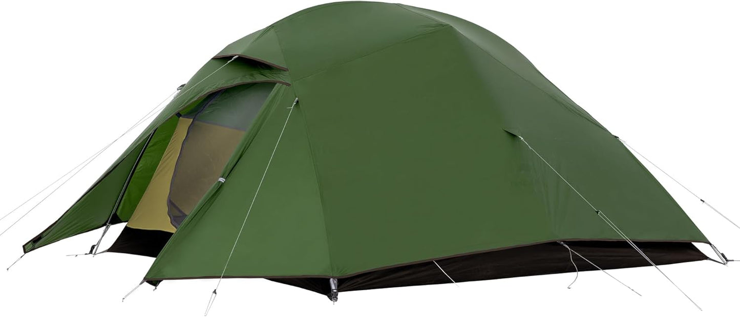 Naturehike Cloud-Up 3 Person Lightweight Backpacking Tent with Footprint - 3 Season Free Standing Dome Camping Hiking Waterproof Backpack Tents