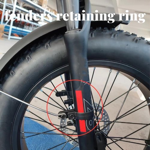 ZSYALY 2PCS Bike Fenders Frame/Fork Mounting Clamp Bracket Adapter Cycling Repair Parts (42mm)