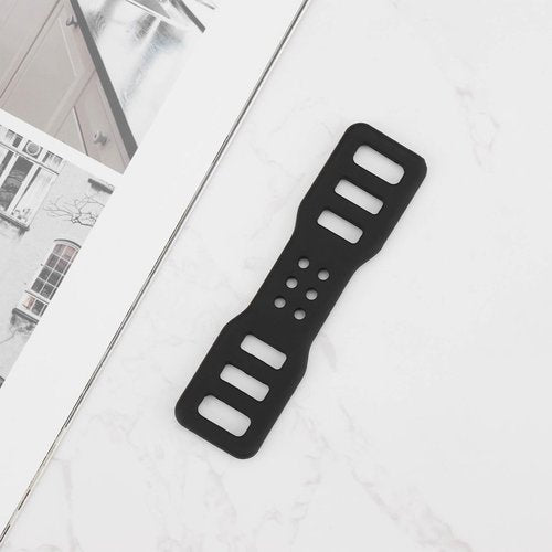 SG Store 10Pcs Bicycle Silicone Straps Holders Silicone Fixed Strap Replacement Part Bike Light Holder Cycling Accessories Suitable for Bicycle Light, Black