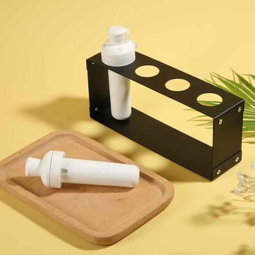 PEUTIER Flavor Cartridge Holder, Cartridge Storage Rack Accessories Holder Case Contains 4 Flavors Cartridges Storage for Water Bottle Stand Compatible with Cirkul (Black)