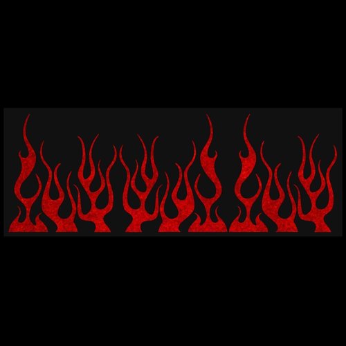 LiteMark Reflective Lemon Yellow Assorted 4 Inch Flames Sticker Decals for Helmets, Bicycles, Strollers, Wheelchairs and More - Pack of 9