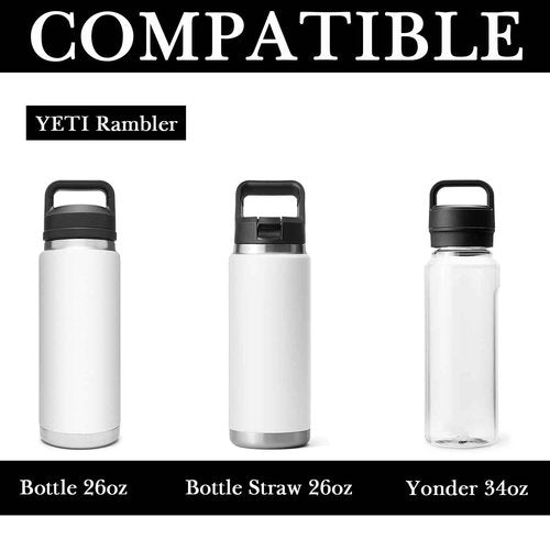 Linkidea 2 Pack Water Bottle Boot Compatible with YETI Rambler Bottle 26oz, Yonder 34oz, Silicone Anti-Slip Bottle Bottom Sleeve Bumper Protector (Transparent)