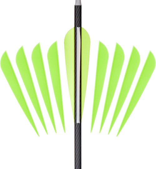 Letszhu Arrows Vanes 4 Inch Plastic Feather Fletching for DIY Archery Arrows 50 Pack…