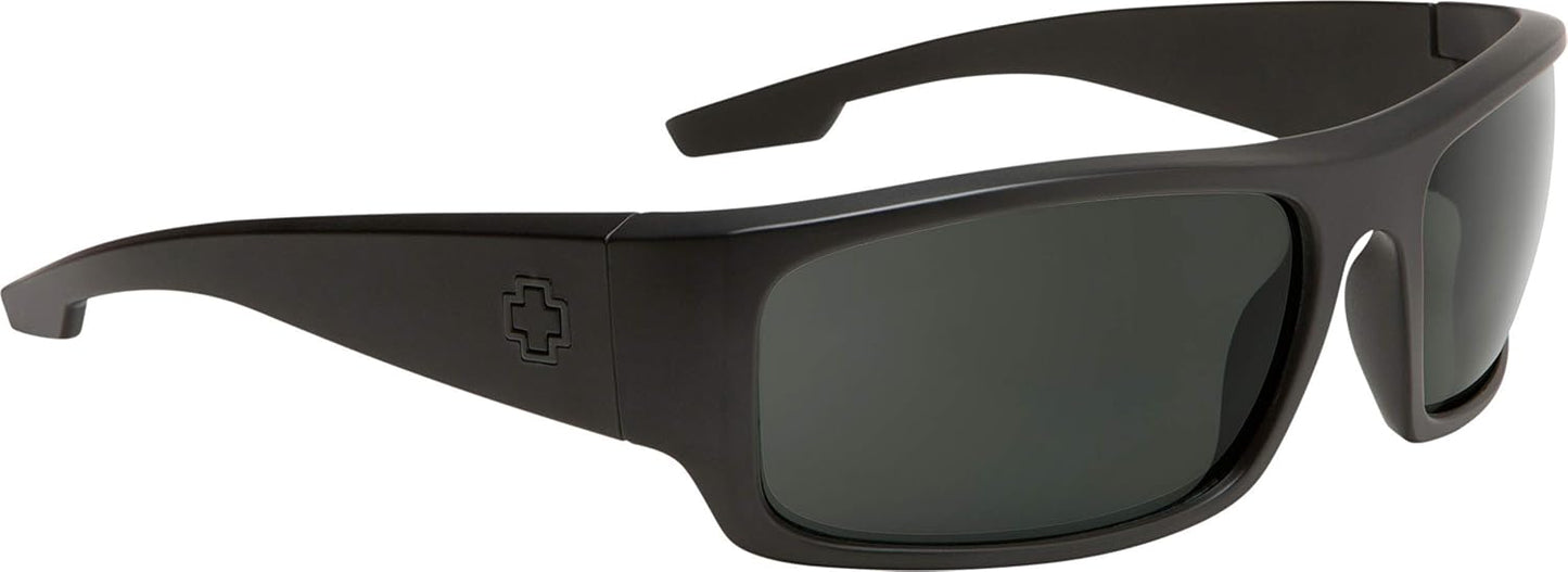 SPY Optic Piper, Rectangular Wrap Sunglasses, Color and Contrast Enhancing Lenses