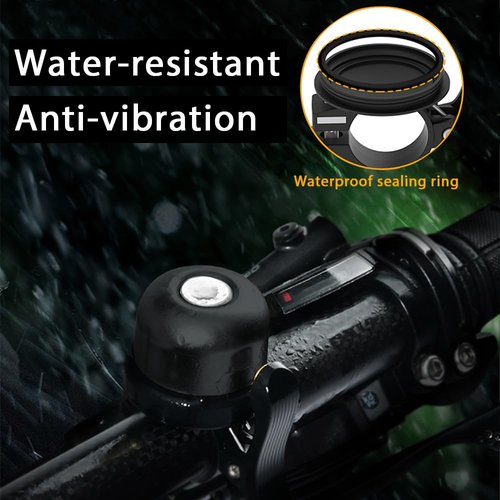 Bicycle Bell for AirTag 120dB, Bike Mount for AirTag GPS Tracker Waterproof Classic Brass Holder Hides Under Bike Bell Anti-Theft